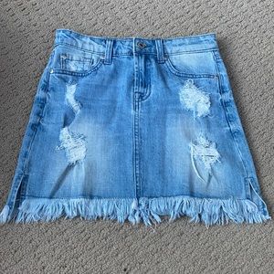 7 for all Mankind Girls Denim Jean Skirt